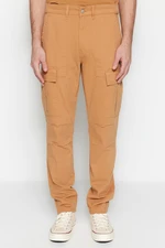 Trendyol Camel Men's Cargo Gabardine Trousers