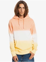 White-Orange Men's Hoodie Quiksilver - Men