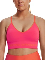 Under Armour UA Seamless Low Long Rib Women's Deep Pink Sports Bra -