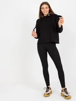 Black Women's Tracksuit with Leggings