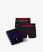 Men's boxers Stars ATLANTIC 2Pack + gift box - navy blue, navy blue