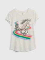 GAP Kids T-shirt organic unicorn - Girls