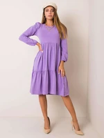 RUE PARIS Light purple cotton dress