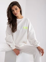 White two-piece cotton tracksuit