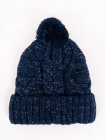 Yoclub Kids's Children's Winter Hat CZ-386/GIR/001 Navy Blue