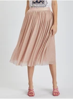 Orsay Light pink Ladies Pleated Skirt - Ladies