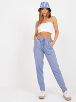 Light blue light trousers made of summer fabric SUBLEVEL