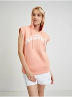 Apricot Womens Sleeveless Hoodie Guess Camilla - Women