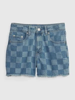 Blue Girls' Denim Shorts GAP High Rise Girlfriend Washwell