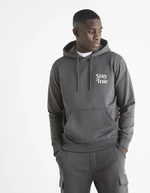 Grey men's hooded sweatshirt Celio