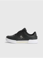 Black Women's Leather Sneakers Tommy Hilfiger - Women