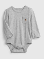 Grey boys' bodysuit organic cotton GAP