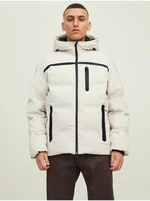 Beige Winter Hooded Jack & Jones Heat - Men