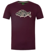 Korda tričko outline tee burgundy - xxxl