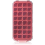 Lékué Industrial Ice Cube Tray with Lid silikónová forma na ľad farba Red 1 ks