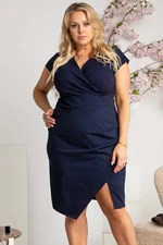 Karko Woman's Dress SA288 Navy Blue