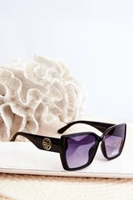 Women's Classic Sunglasses with Decorative Detailing UV400 Black