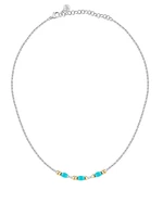 Morellato Oceľový bicolor náhrdelník s korálkami Colori SAXQ05