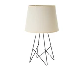 Czarno-kremowa lampa stołowa z tekstylnym kloszem (wys. 38,5 cm) – Casa Selección