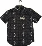 The Beatles Poloshirt Drum and Apples Schwarz XL