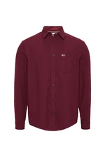 Tommy Jeans Shirt - TJM SOLID FLANNEL SH red