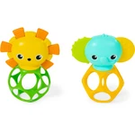 Bright Starts Soother Pals™ Easy-Grasp hračka s hryzadielkom 3 m+ 2 ks