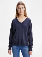 Tommy Hilfiger Jeans Sweater - TJW V-NECK SWEATER blue