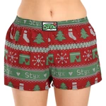 Women's shorts Styx art classic rubber Christmas knitted