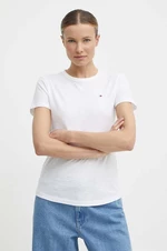 Bavlněné tričko Tommy Hilfiger bílá barva, WW0WW37857