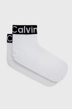 Ponožky Calvin Klein dámské, bílá barva, 701218785