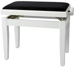 GEWA Piano Bench Deluxe Klavierhocker aus Holz White Gloss