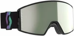 Scott React AMP Pro Goggle Black/Aurora Green/AMP Pro White Chrome Occhiali da sci