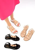 Soho White Women's Sandals 19037