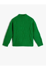 Koton Knitted Sweater Half Turtleneck Long Sleeve