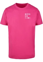 Men's T-shirt Never On Time pink