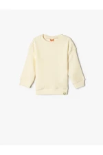 Koton Basic Sweatshirt Crew Neck Ribbed Long Sleeve