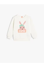 Koton Sweatshirt Rabbit Applique Detailed Cotton