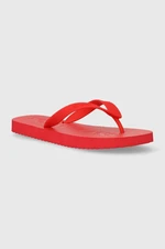 Žabky Tommy Jeans TJM BEACH FLIP FLOP pánské, červená barva, EM0EM01392