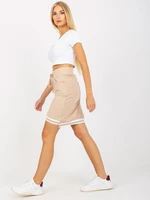 Beige cotton mini skirt OCH BELLA