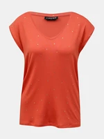 Coral Patterned T-Shirt Pieces Milly - Women