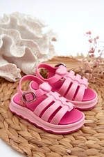 Scented children's sandals with velcro fastener ZAXY Pink