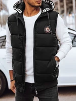 Men's Black Quilted Dstreet Vest