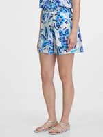 Orsay Light Blue Women's Patterned Shorts - Women's