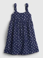 GAP Dětské šaty sleevless knot strap dress - Holky