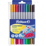 Pelikan fix Colorella twin® C304 Set 949511 rôzne farby triedené 1 mm, 2 mm 10 ks 10 ks