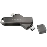 SanDisk iXpand® Luxe USB flash disk 64 GB čierna SDIX70N-064G-GN6NN Lightning konektor Apple, USB-C™ USB 3.1 (1. generác