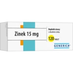 GENERICA Zinek 15 mg 120 tablet