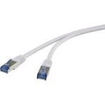 Síťový kabel RJ45 Renkforce RF-4737368, CAT 6A, S/FTP, 1.00 m, šedá