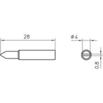 Pájecí hrot Weller WXP 65 XNT D, 4,0 mm