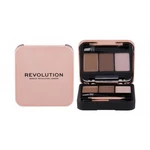 Makeup Revolution London Brow Sculpt Kit 2,2 g set a paletka na obočí pro ženy Brown